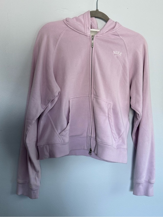 Nike Jackets & Blazers - Nike Women's Light Pink Full-Zip Hooded Jacket